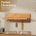 Rebee Vision Key Holder Wall Mount with 8 Key Hooks for Home Decor, Yellow - Image 2