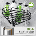DAOYA Shower Caddy Tension Pole Shower Organizer Tension Rod with Towel Bar - Image 4