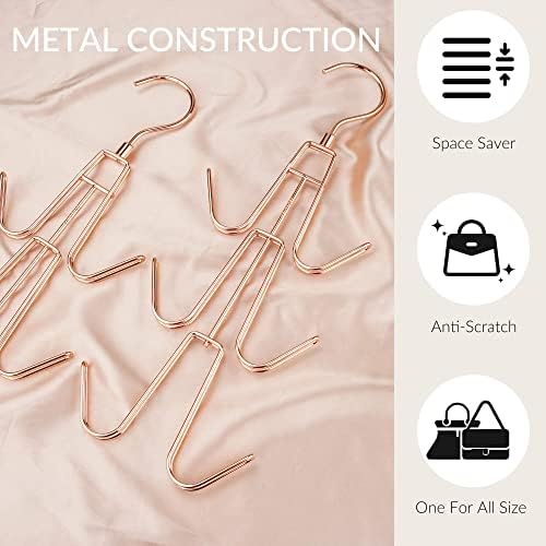 ZEDODIER 2 Pack Purse Hanger, Purse Organizer for Closet, Holds 12 Bags - Image 4