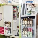 Hanging Shoe Rack 2Pack, Wall Mount No-Drill Shoe Organizer for RV - Image 4