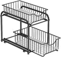 SONGMICS 2-Tier Pull Out Cabinet Organizers, Under Sink Organizer, Bathroom by Unknown