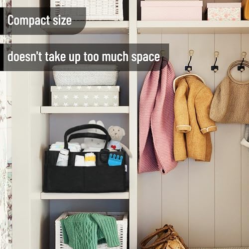 Mr. Pen- Baby Diaper Caddy Organizer, Black, Medium - Image 5