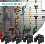 4PCS Magnetic Mop Broom Holder – Heavy Duty, Anti-Slip Wall Mount with Adjustable Gripper for Garage, Kitchen, Laundry & Garden Organization - Image 7