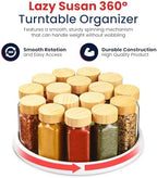 Oizeir Lazy Susan Organizer Set of 4, 10 Inch Non-Skid Turntable for Cabinet, Pantry, Kitchen, Countertop, Fridge, Bathroom – Durable Plastic Rotating Storage Tray, White - Image 2