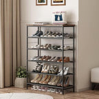 INGIORDAR 6 Tier Shoe Rack Storage Organizer Shelf Top with MDF Board - Image 5
