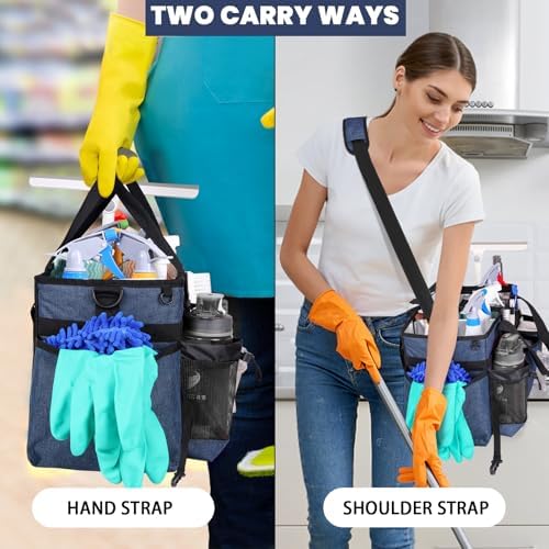 Large Cleaning Caddy Bag Built-in hard plastic sheet Aluminum foil lining - Image 5