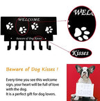 Dog Leash Holder for Wall, Storage and Mail Organizer, Key Holder Wall Mount With 6 Hooks - Leash, Stuff, Key, Letter, Sunglasses Organizer for Entryway, Farmhouse - Image 3