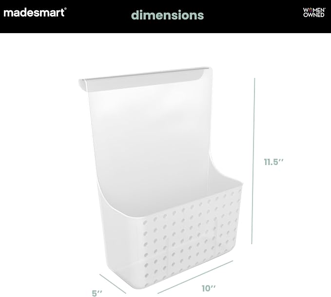 madesmart Over Door Cabinet Organizer, Frost - Image 6