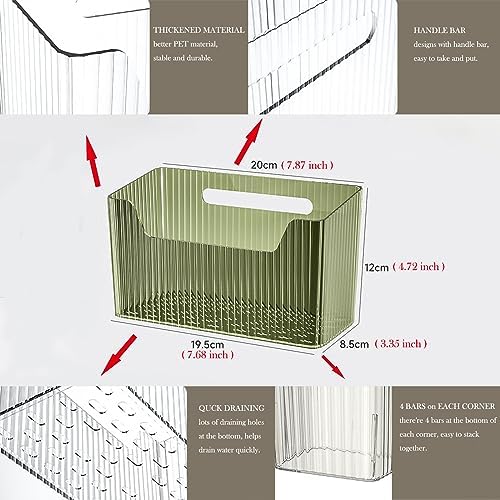 Lae Nuvole Adhesive Cabinet Door Organizer, 2 Pack Wall Shower Caddy, Green - Image 6