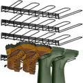8 Pair Boot Rack Wall Mount for Entryway Garage Mudroom Closet Indoor Outdoor - Wader Hangers for Drying Fishing Rain Hiking Tall Cowboy Boots - Boot Hanger Holder for Storage Organizer by Plowatxi
