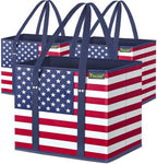 BALEINE 3PK Reusable Grocery Bags, Heavy Duty Shopping Tote Bag by BALEINE