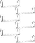 Meetu Space Saving Hangers - Metal Clothes Hangers with 6X2 Slots, Magic Cascading Design, Updated Hooks (Pack of 6) by Meetu