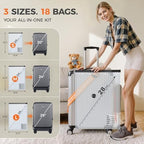 Nicetree 18-Pack Vacuum Bags for Travel with Rechargeable Pump, 3 Sizes - Image 4