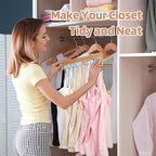 NECAMOCU 2 Pack Bra Hanger for Closet Organizer, Premium Tank Top Hangers | Wooden Bra Holder with 36 Foldable Hooks, 360° Rotating Design, Space Saving Storage for Tank Tops, Bras, Belts, and More - Image 6