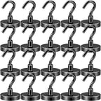 DIYMAG Magnetic Hooks 20pcs 120lbs Cruise Essentials 2026 Magnet Hook Black by DIYMAG