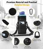 Nuovoware Magnetic Gym Bag, 40oz, Water Bottle Carrier Holder, Black - Image 3