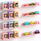 Lifewit Acrylic Floating Shelves for Wall 14" Pink, 8 Pack by Lifewit