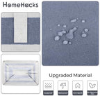 HomeHacks 2 Pack Laundry Baskets, Laundry Hampers Bags (Grey+Blue 88L) | Waterproof, Freestanding, Collapsible Clothes Hamper with Reinforced Handles in Laundry Room, Dorm, Bathroom, Bedroom - Image 5