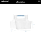 madesmart Shower Tote with Soft Grip Handle, Blue - Image 9