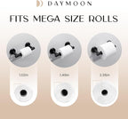 Day Moon™ - Toilet Paper Holder - Modern Roll Holder for Bathroom - 2 Pack - Wall Mount, Black - Image 6