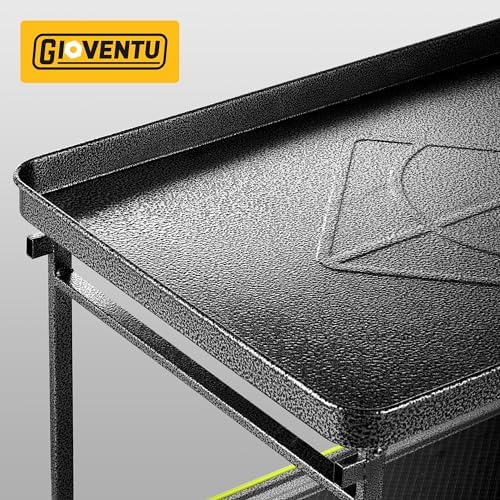 Heavy Duty Push Cart Dolly (700 lbs), 2 Tier Foldable Platform Hand Truck - Image 3