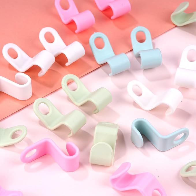 100PCS Clothes Hanger Connector Hooks,Hangers Organizer Smart Closet Space Saver Pack for Closet Space Savers and Organizer Closets(Colorful) - Image 3