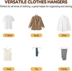 Plastic Stackable Hangers 50 Pack, 360° Swivel Hook, Orange - Image 6