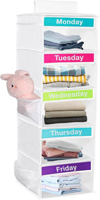 Weekly Clothes Organizer for Kids, Days of The Week Clothes Organizer by Unknown