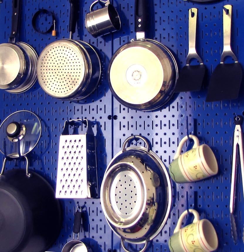 Wall Control 30-P-3232BU Blue Metal Pegboard Pack - Image 7
