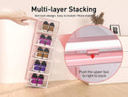 Kuject X-Large Shoe Storage Boxes 12 Pack, Clear Stackable Shoe Organizer | Shoe Case for Closet, Entryway & Under-Bed Storage, Drop-Front Design, Space-Saving Solution for Family Organization,Pink - Image 3