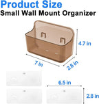 Diesisa Wall Mount Organizer, 2Pc Small Adhesive Cabinet Door Organizer - Image 2