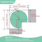 28" Lazy Susan Turntable for Kitchen Blind Corner Cabinet Organizer Kidney Shape Lazy Susan Organizers for Kitchen Rotating Tray Corner Cabinet (D=28 Inches) - Image 4