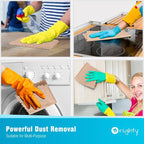 Orighty Microfiber Cleaning Cloth - 24 Pack, Brown Cleaning Rags 12x11 inch - Image 4