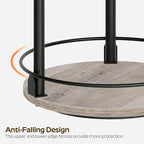 YATINEY 3-Tier Lazy Susan Organizer, Rotating Spice Rack, Spinning Organizer, Industrial Turntable Spice Rack Organizer for Cabinet, Kitchen Countertop, Greige and Black SR23BG - Image 7