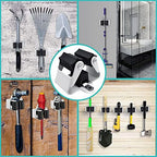 3-H Broom Holder Wall Mount 50 Pack, Stainless Steel Mop Hanger with Screws - Image 3