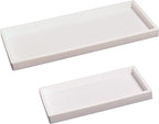Spacewiser Countertop & Vanity Silicone Tray – 2 PC (11.7" & 7.7") Set by Spacewiser