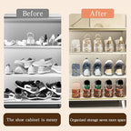 Shoe Slots Organizer, Adjustable 15 Pack Shoe Stacker for Closet Storage, Clear Double Layer Space Saver, Durable and Stackable Shoe Holder for Sneakers Heels and Flat - Image 2