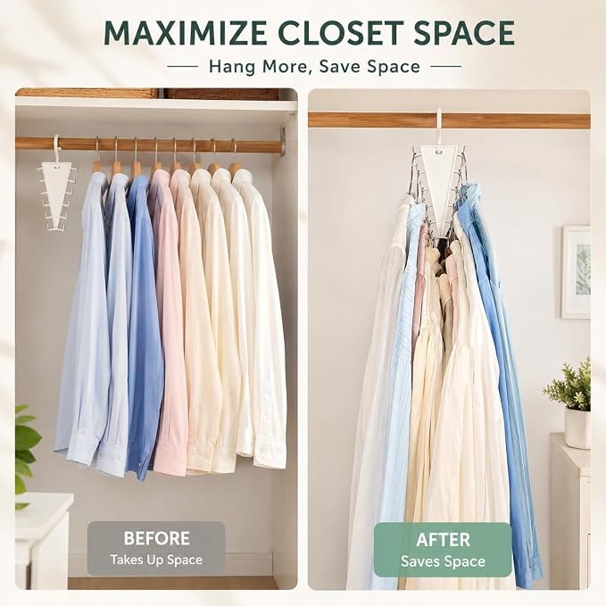 12 Hooks Space Saving Closet Hanger Organizer - Image 3