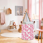 NTAOHAMPER Laundry Hamper,Laundry Basket,Baby Nursery Hamper,Waterproof Storage Bin,Clothes Organizer Basket,Room Decor(Big Bowknot) - Image 3