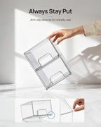 Vtopmart 4 Pack Small Clear Stackable Storage Drawers, Fits Narrow Spaces - Image 6