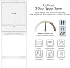 Spirich Bathroom Over the Toilet Storage Cabinet with Tilt-Out Cube, White - Image 6