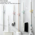 YZShun Broom and Mop Holder Wall Mount (White 4PCS) - Image 4