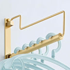 NEWRAIN Clothes Drying Rack, Laundry Racks for Drying Clothes, Wall Mounted Swing Arm Clothes Hanger for Laundry Room, Garage, Indoor & Outdoor Use,Brushed Gold (Pack of 2) - Image 7