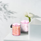 2 Pcs Acrylic Qtip Holder, Cotton Ball Holder Jars with Lids, Pink - Image 6