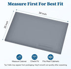 Waterproof Under Sink Mat 34"x22", Silicone Mat, Dark Gray - Image 2