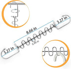 KLEVERISE 4 Pack Metal Space Saving Hangers, Stainless Steel Hangers Space Saving for Clothes, Magic Cascading Space Saving Closet Clothing Hanger Organizer Space Saver, College Dorm Essentials - Image 4
