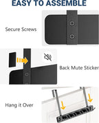 Lorbro Broom Holder Door Mount, Wood Over the Door Broom and Mop Holder - Image 9