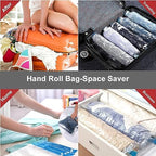 ALMING Compression Bags - Travel Essentials - 12 Pack Space Saver Bags - No Vacuum Pump Or Air Extractor is Needed - Storage Accessorie and Home Packing Organizers (transparent) - Image 6