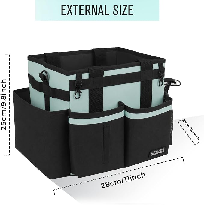 SCAVATA Compact Wearable Cleaning Caddy with Handle & Shoulder Straps - Image 5