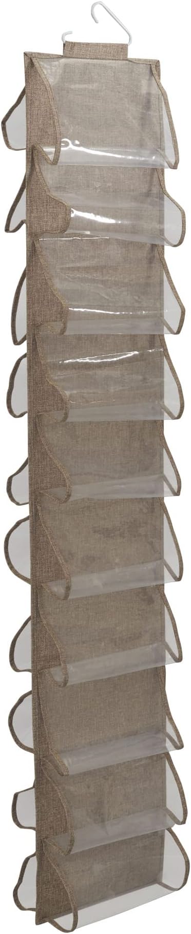 Household Essentials 20-Pocket Closet Shoe File, Beige by HouseholdEssentials